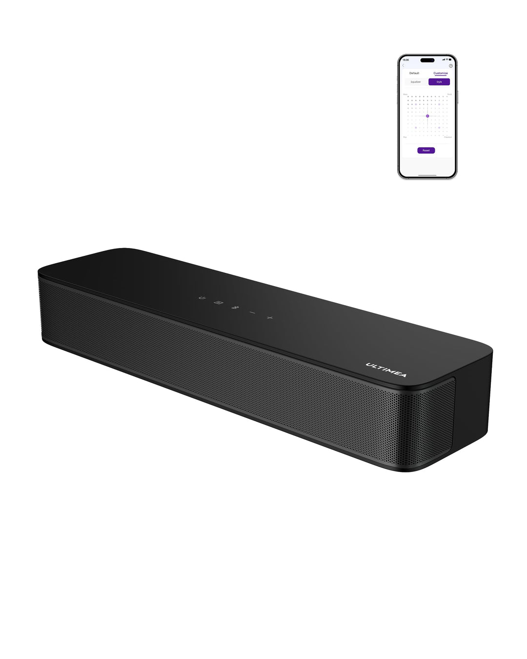 Soundbar 2.1 mit integriertem Subwoofer 132W Bluetooth 5.4