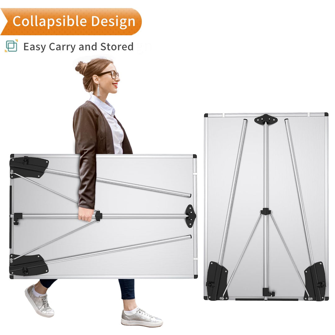 Magnetisches Flipchart-Whiteboard 90x60 cm mit Stiftablage - Bild 4