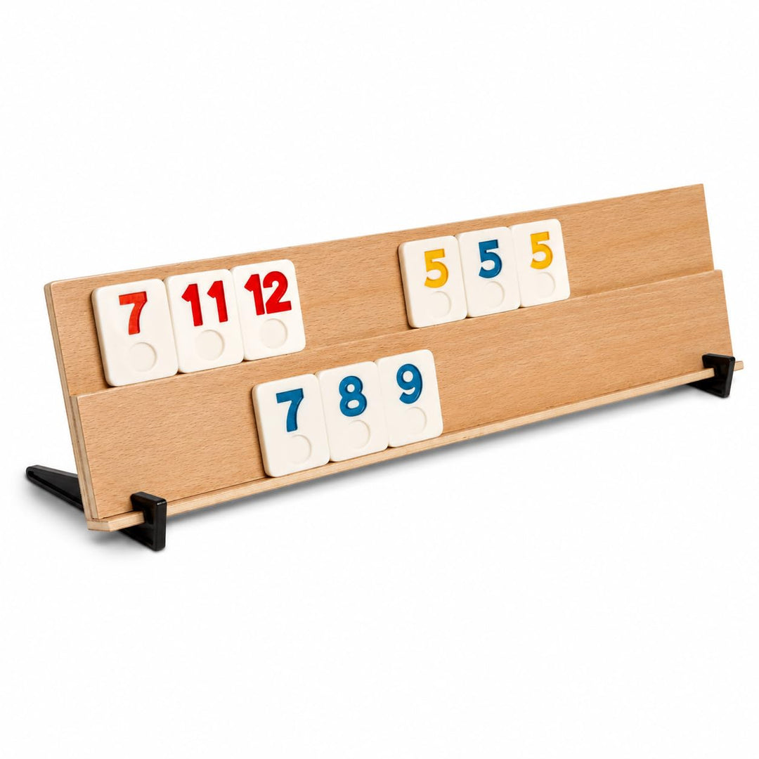 Rummy Holzspiel massives Buchenholz für 4 Spieler - Bild 2