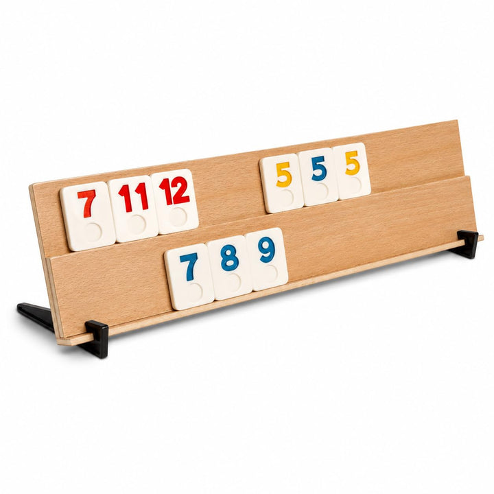 Rummy Holzspiel massives Buchenholz für 4 Spieler - Bild 2