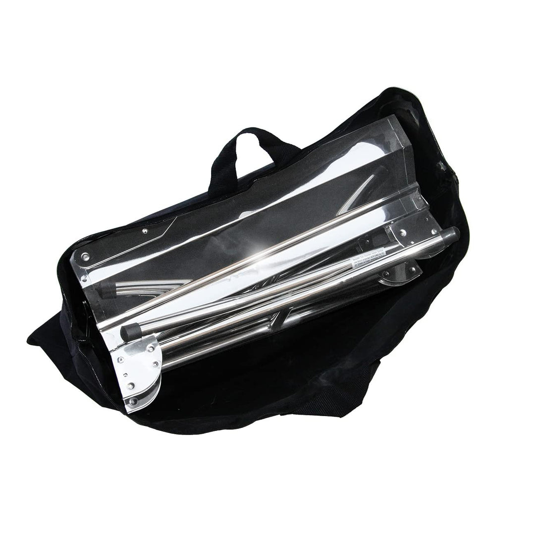 Koffergrill Edelstahl klappbar mit Tragetasche 47x30cm - Bild 5