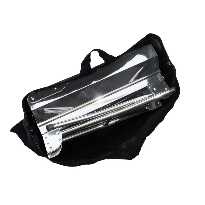 Koffergrill Edelstahl klappbar mit Tragetasche 47x30cm - Bild 5