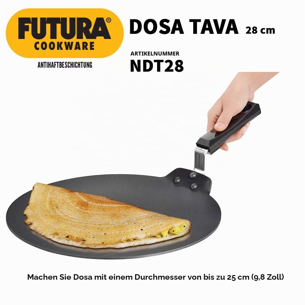 Grillplatte Antihaft flach 27,9 cm für Dosa und Crepes - Bild 4