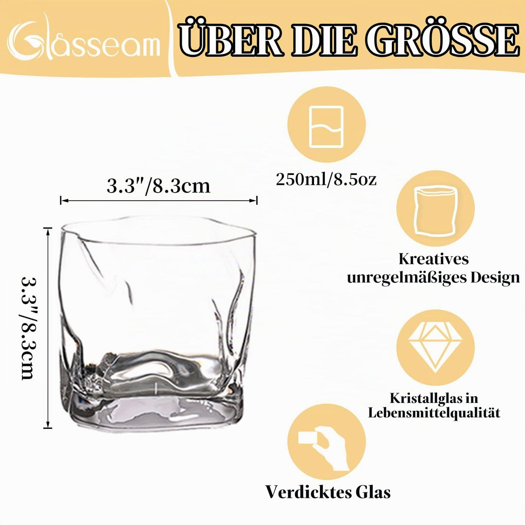 Whiskygläser 6er-Set 250ml mit Rillenstruktur für Bar und Zuhause - Bild 5