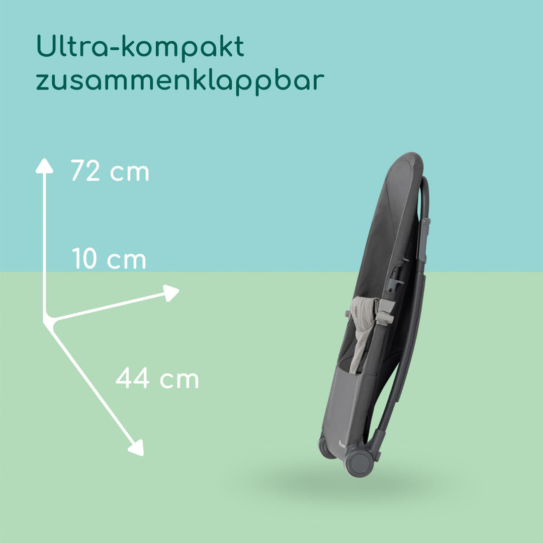 Babywippe klappbar 0–2 Jahre mit Spielbogen und 3-Punkt-Gurt - Bild 3