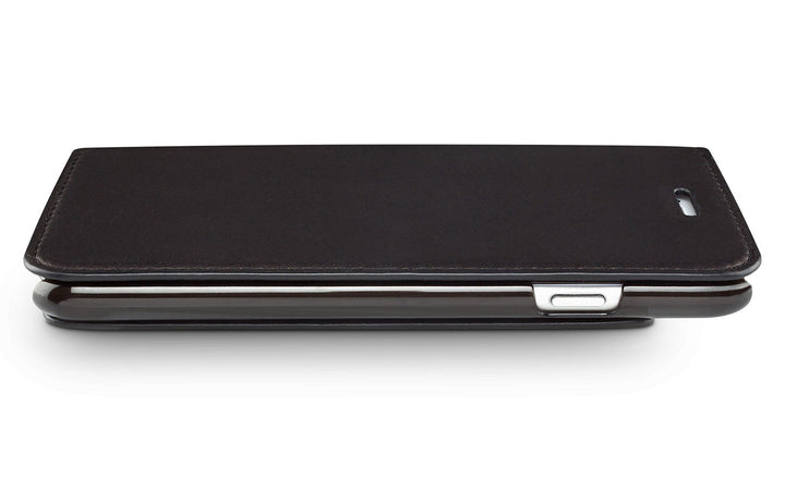 Leder Handytasche iPhone SE 2020 / 8 / 7 Schwarz mit Kartenfach - Bild 5