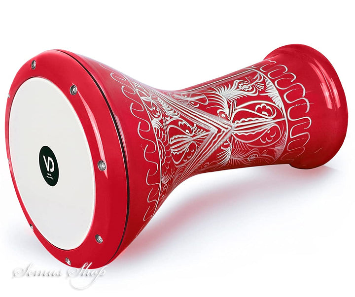 Darbuka Profi Aluguss handgraviert 22 cm Fell Bauchtanz - Bild 2
