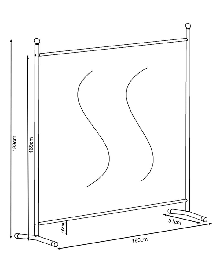 Paravent Outdoor Wetterfest 180x183 cm Grau Stahl Sichtschutz - Bild 7