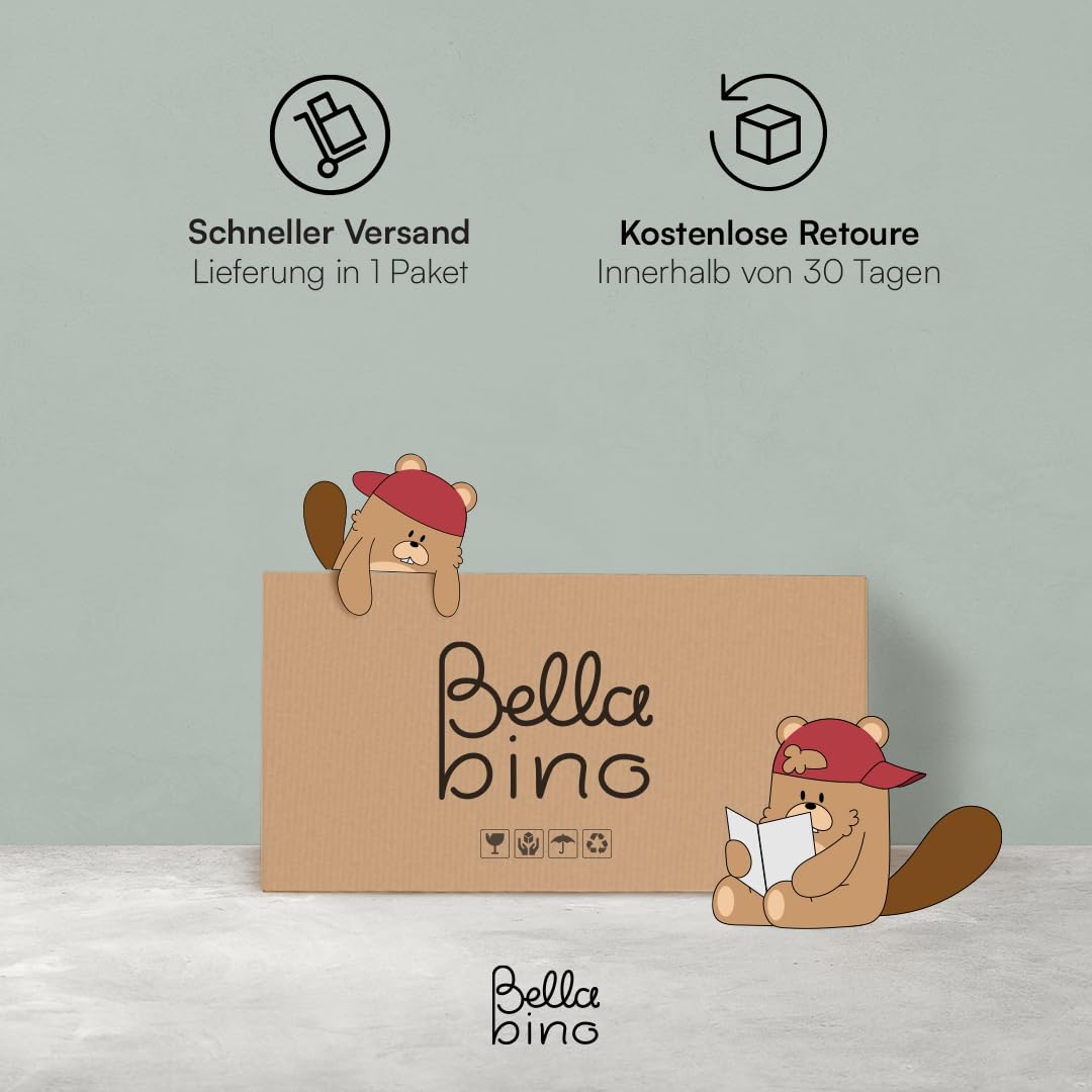 Kinderbücherregal Holz Weiss 3 Fächer mit 2 Ablagefächern Montessori - Bild 9