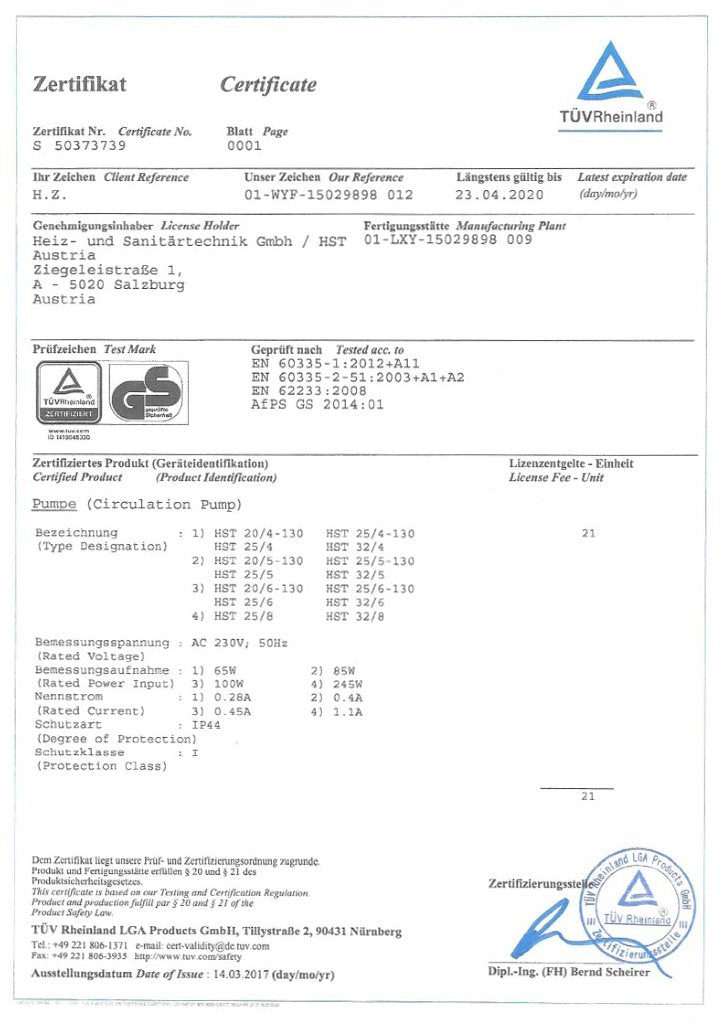 Heizungspumpe Gusseisen 25-60/180 mm 6 m Förderh. 3-stufig - Bild 5