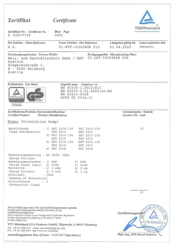 Heizungspumpe Gusseisen 25-60/180 mm 6 m Förderh. 3-stufig - Bild 5