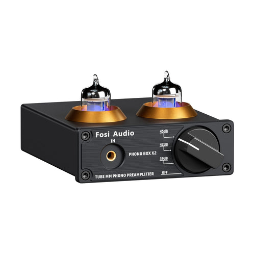 Phono Vorverstärker MM Plattenspieler mit Röhre, RCA & 3,5mm