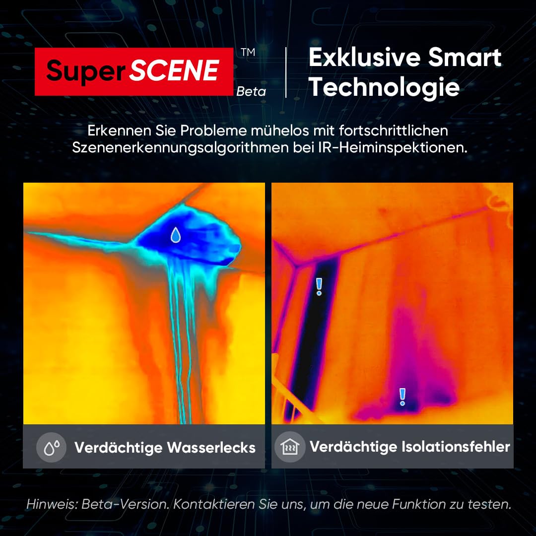 Wärmebildkamera 240x240 SuperIR mit Laserpointer für Hausinspektion - Bild 3
