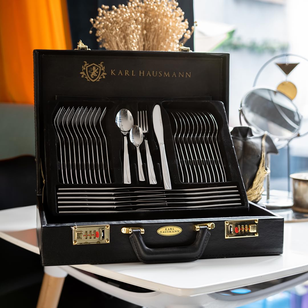 Besteck-Set 72-teilig Edelstahl 18/0 für 12 Personen im Koffer - Bild 3