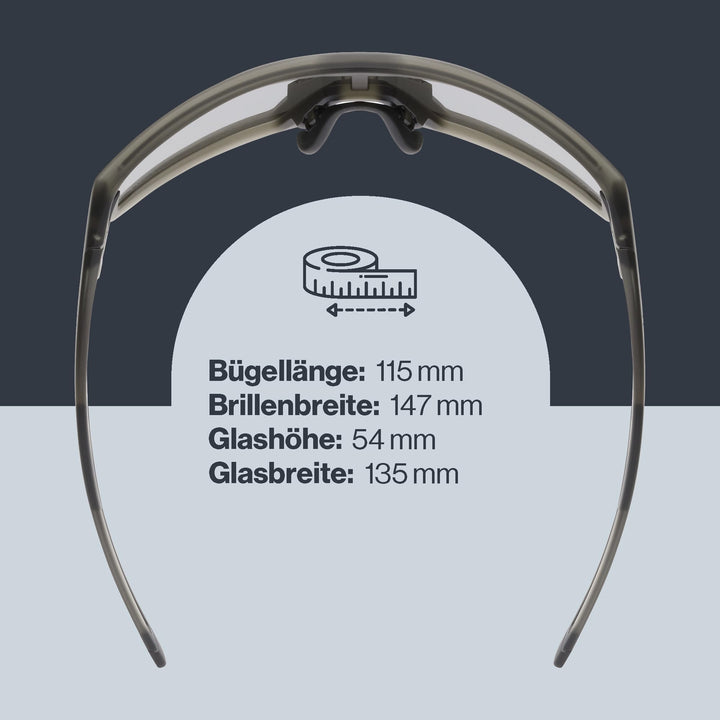 Sportbrille Unisex UV400 Filterkategorie 3 mit Spiegelscheibe - Bild 4