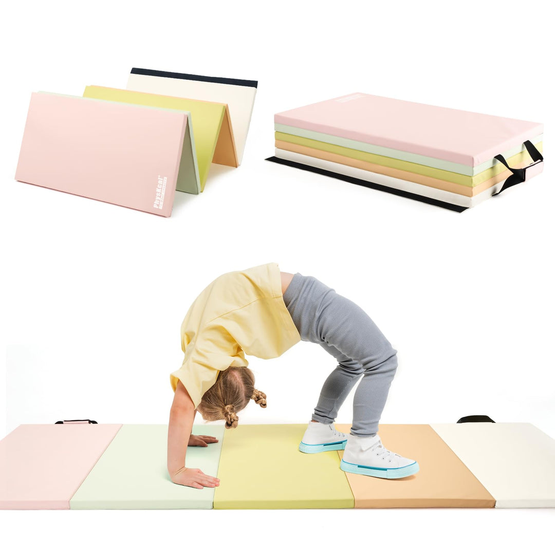 Turnmatte klappbar 5-Panel 195x75x2,8cm für Kinder und Fitness