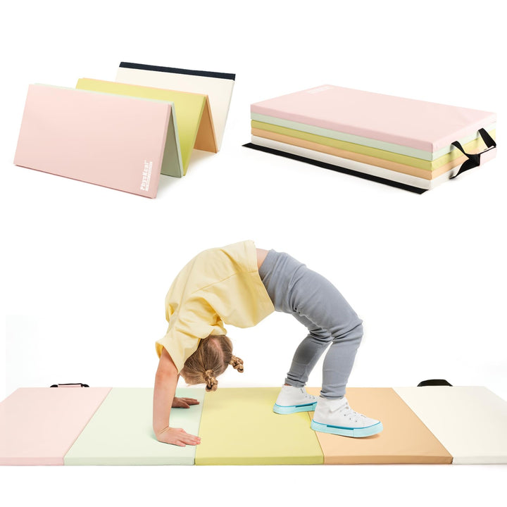 Turnmatte klappbar 5-Panel 195x75x2,8cm für Kinder und Fitness