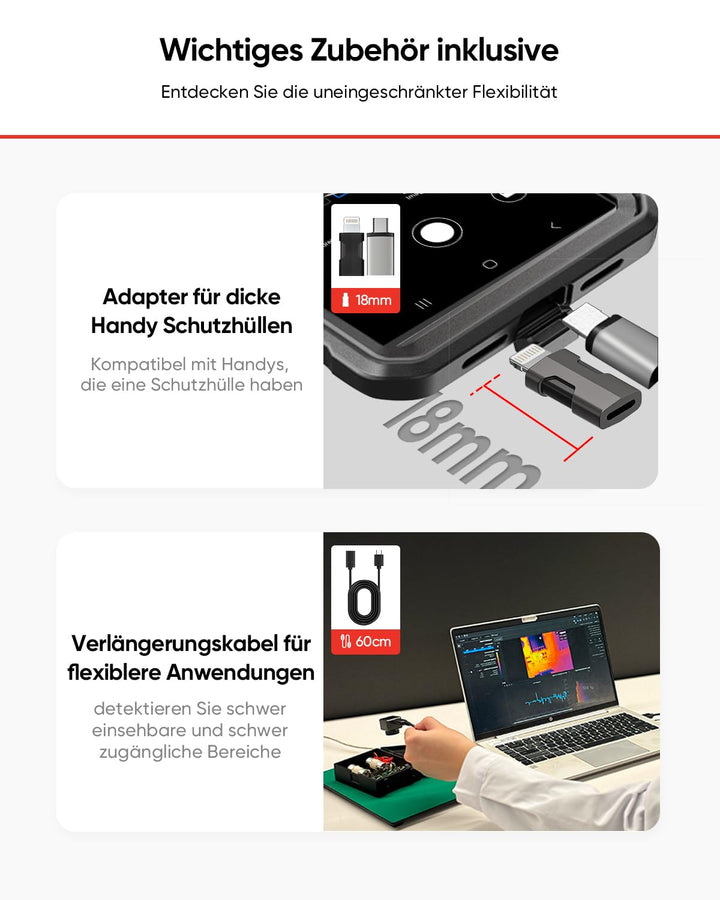 Wärmebildkamera Smartphone 512x384 SuperIR USB-C für Inspektion - Bild 7