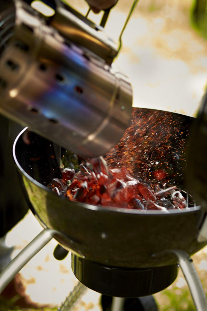 Anzündkamin Edelstahl 18/0 mit Funkenschutz für Kohlegrill - Bild 4