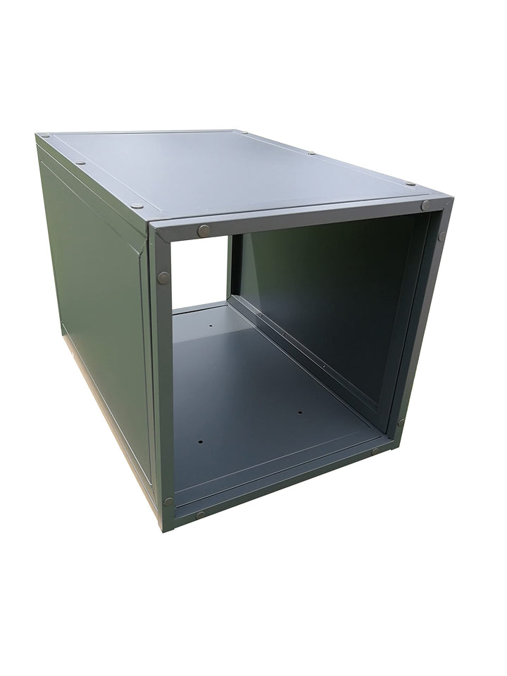 Anmachholzbox Stahl pulverbeschichtet Anthrazit 68x48x48 cm - Bild 3
