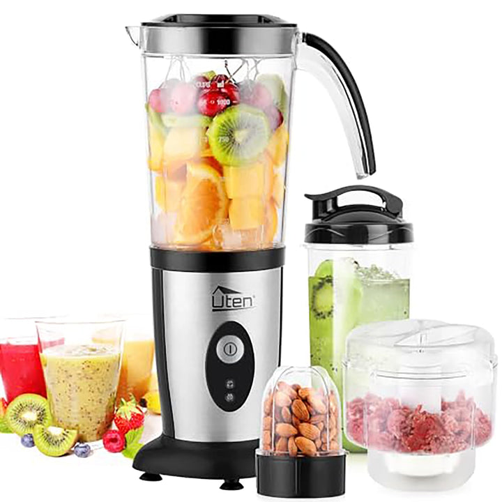 Standmixer 5-in-1 mit To-Go-Becher 1,25L Edelstahl 220W