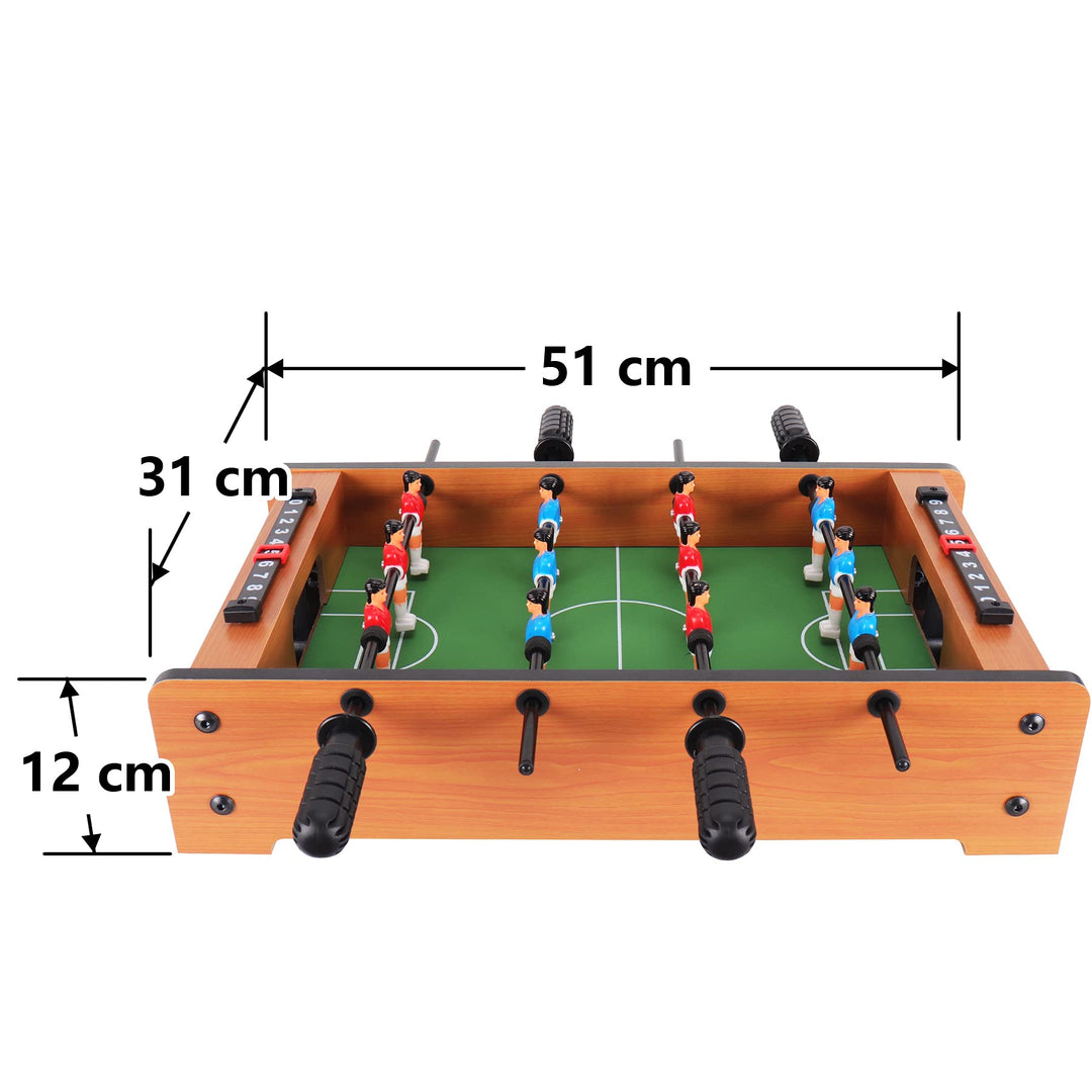 Mini Tischkicker klappbar für Kinder, Edelstahlstangen, 51x31cm - Bild 6