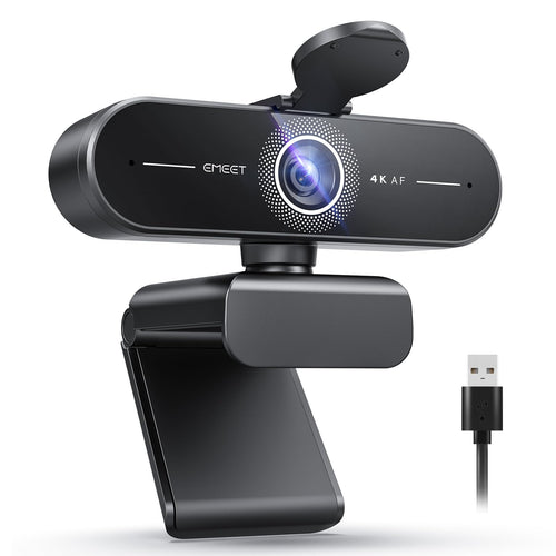 4K Webcam mit PDAF-Autofokus, Dual-Mikrofon und Privacy Cover