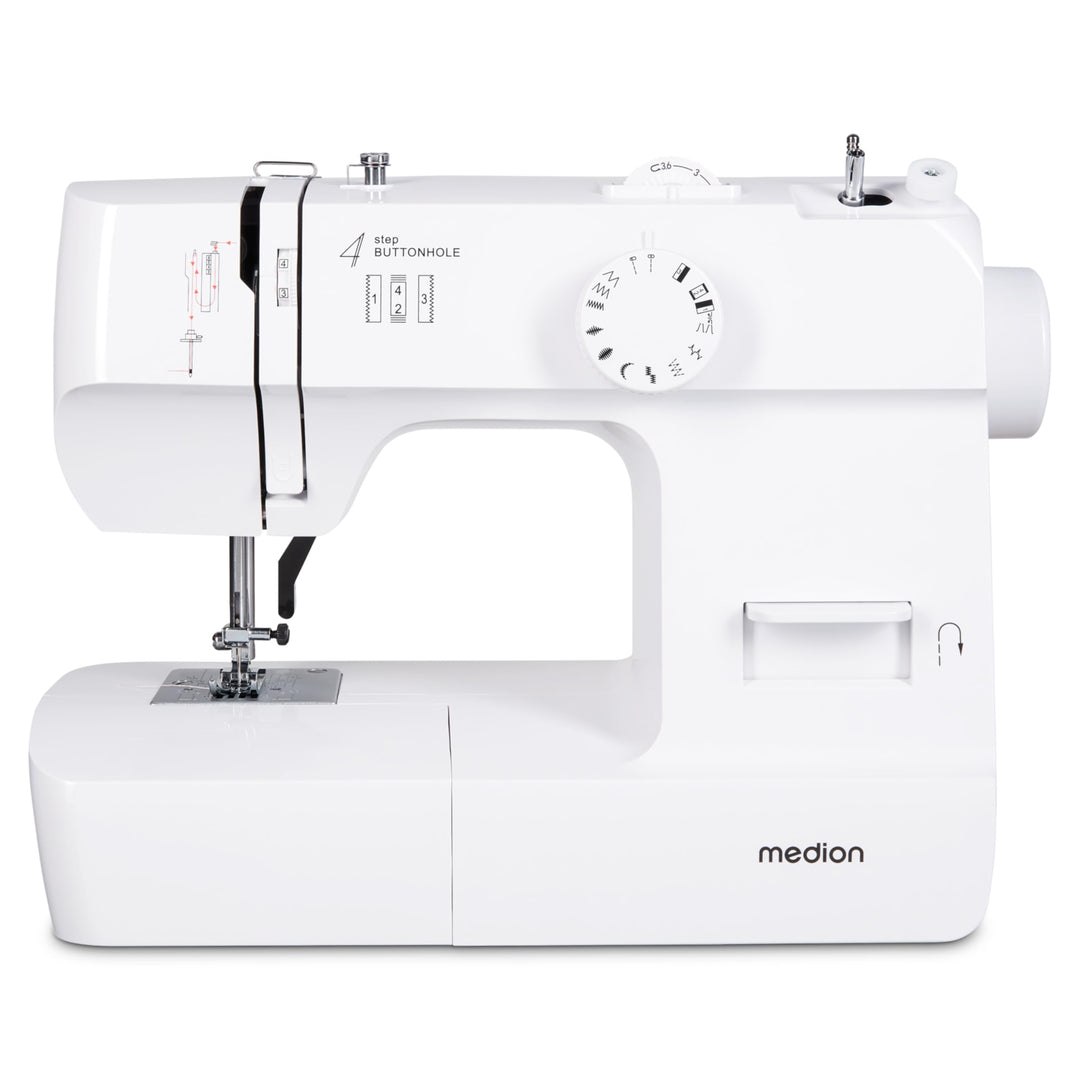 Nähmaschine 70W mit 12 Stichmustern und Knopflochautomatik