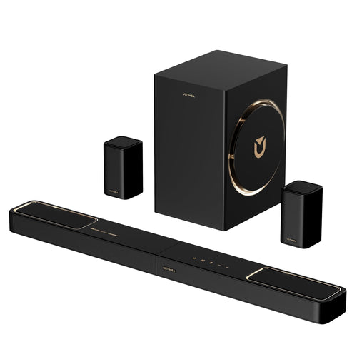 Soundbar 5.1.2 Dolby Atmos mit Subwoofer und Rear-Speakern