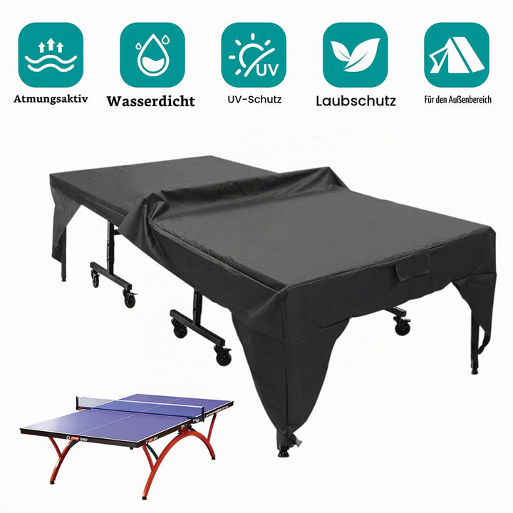 Tischtennistisch Abdeckplane Oxford wasserdicht 280x153x73cm schwarz - Bild 5