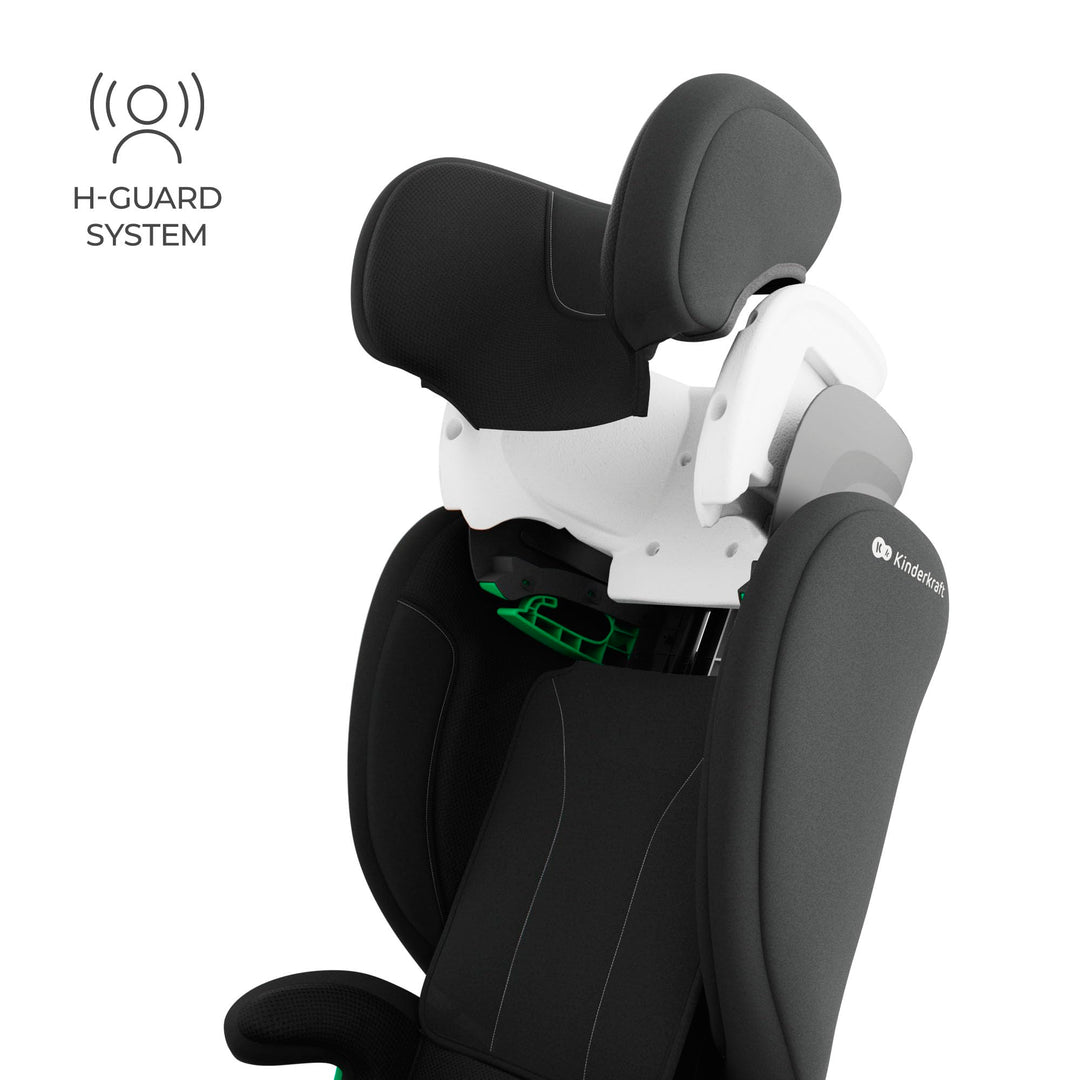 Kindersitz 100–150 cm ISOFIX mit SPS und AIR FLOW Bezug, Schwarz - Bild 6