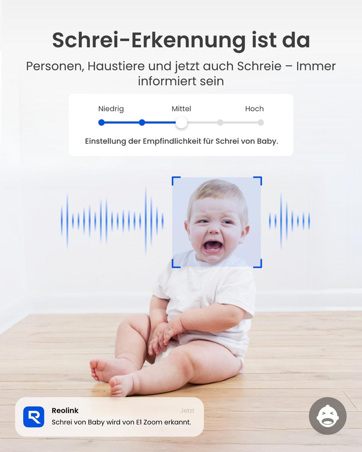 PTZ Überwachungskamera Innen 4K WLAN mit 3x optischem Zoom - Bild 4