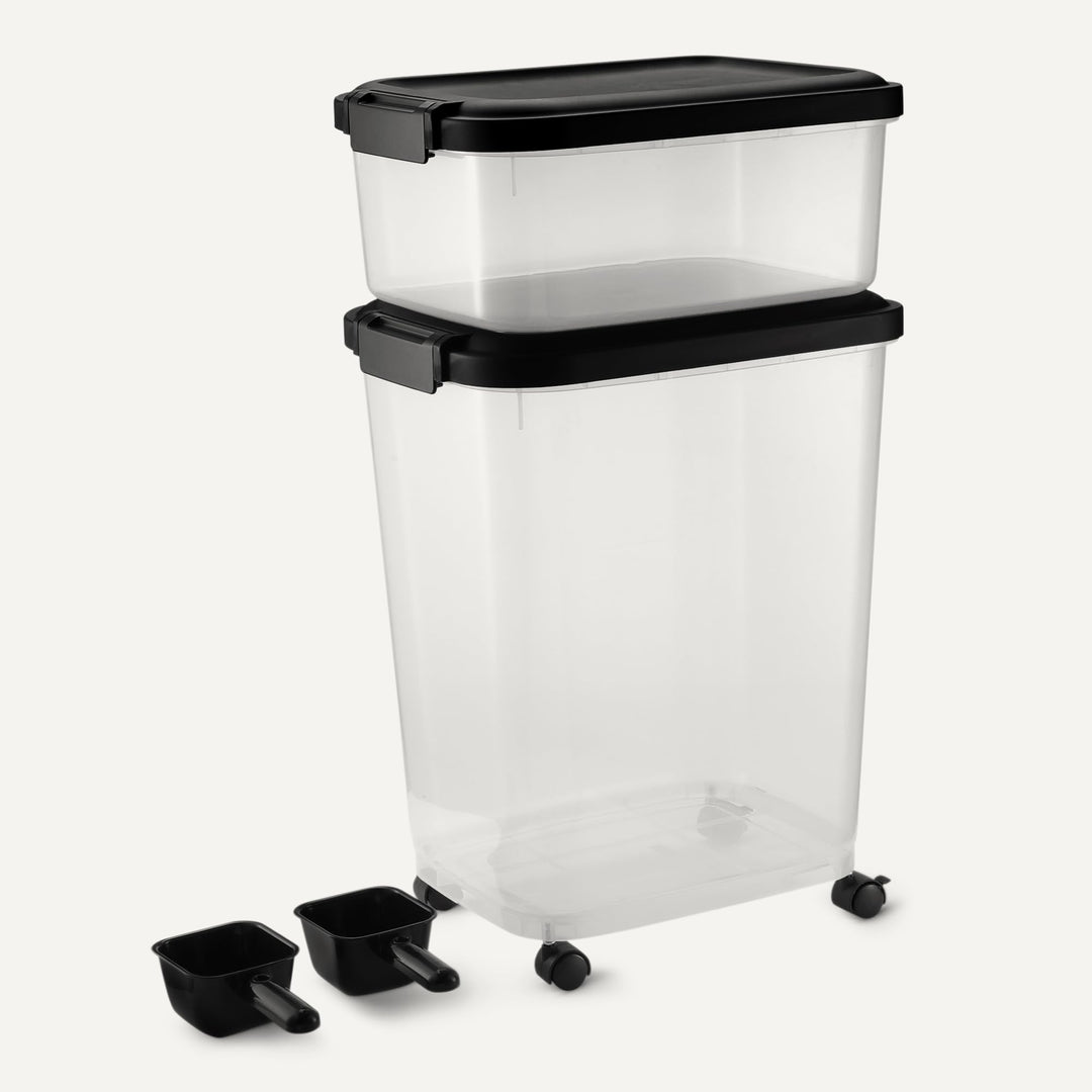 Tierfutterbehälter 2er-Set BPA-frei 4,5 kg + 13,6 kg mit Rollen - Bild 4