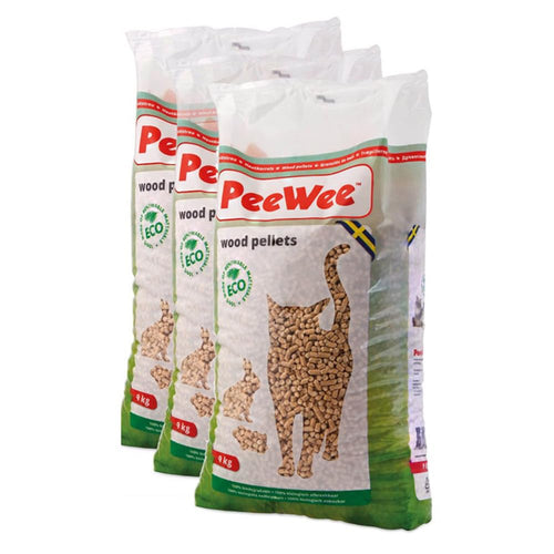 Holzpellet Katzenstreu Bio 100% Naturholz 42 L / 27 kg (3x9 kg)