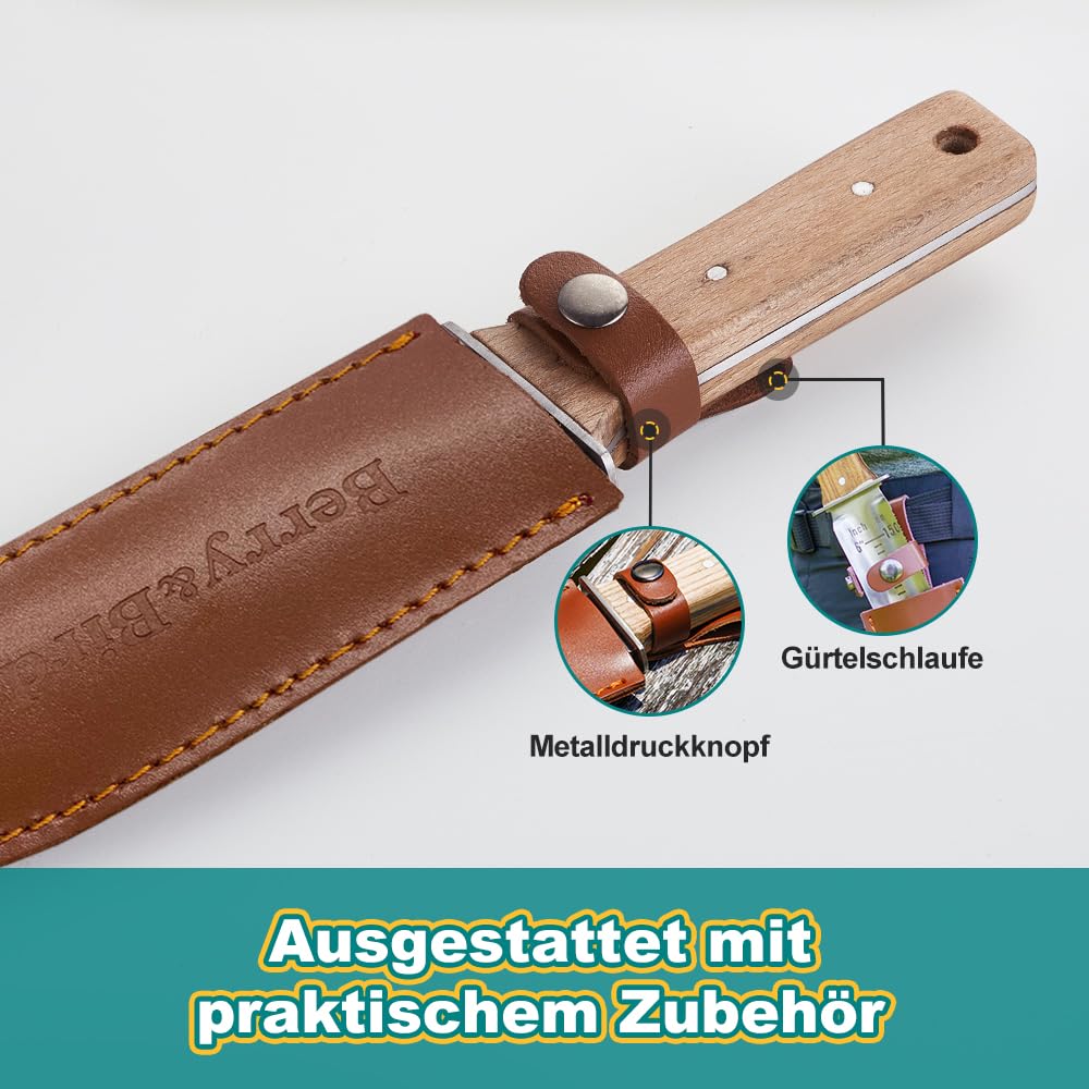 Hori-Hori Gartenmesser Edelstahl zweischneidig mit Tiefenmarkierung - Bild 6
