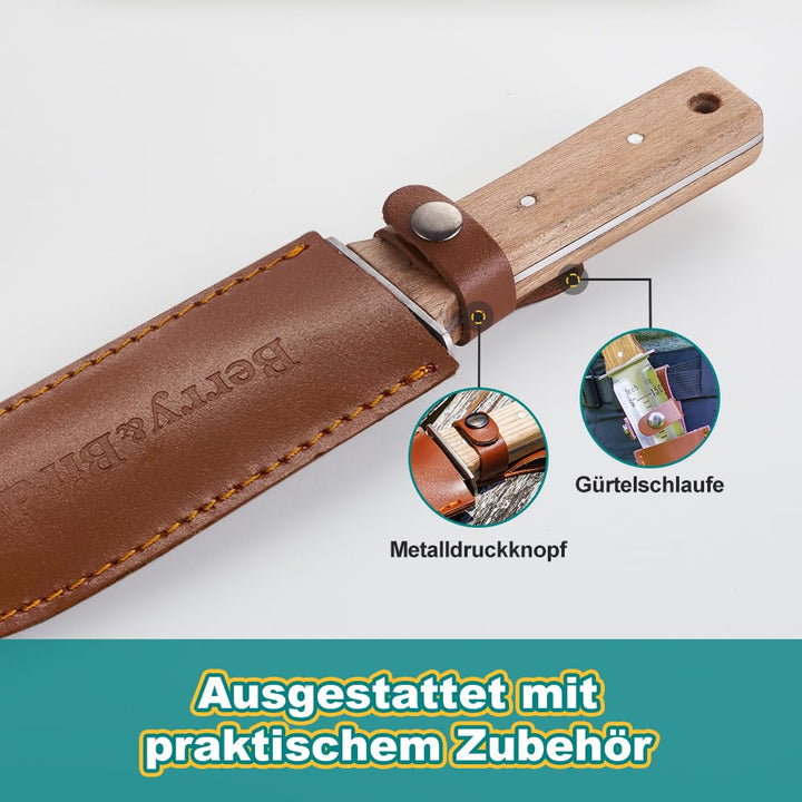 Hori-Hori Gartenmesser Edelstahl zweischneidig mit Tiefenmarkierung - Bild 6