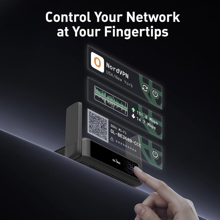 Reise-Router WiFi 7 Dualband mit Touchscreen und VPN 2.5G - Bild 2