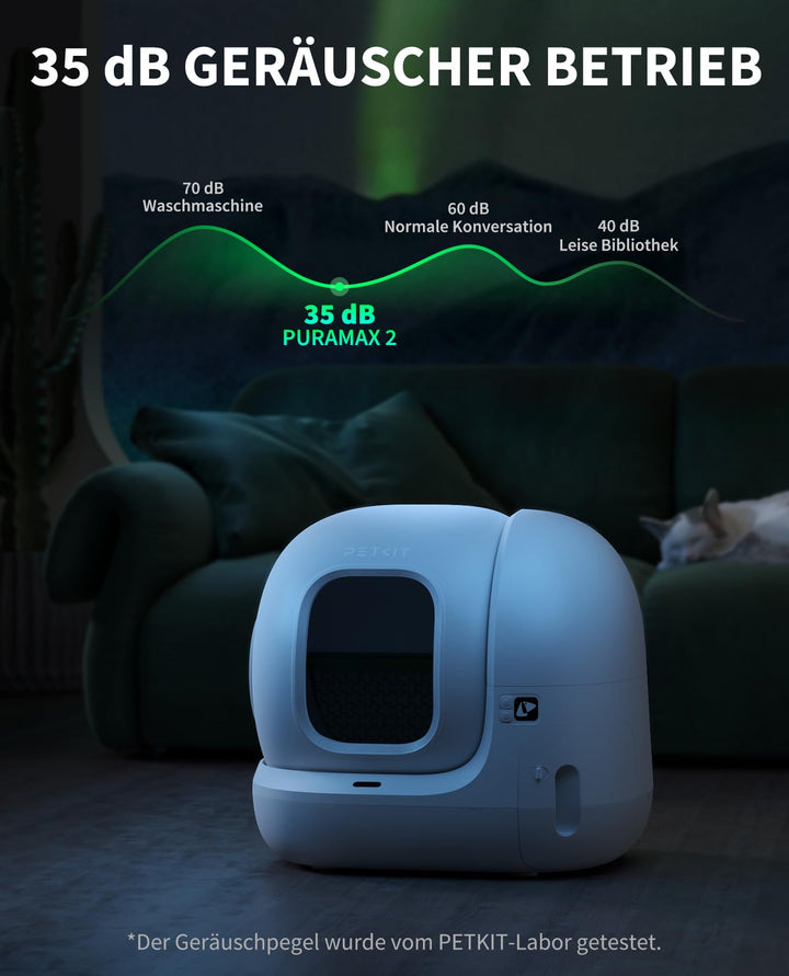 Selbstreinigende Katzentoilette 76L mit App-Steuerung für mehrere Katzen - Bild 5