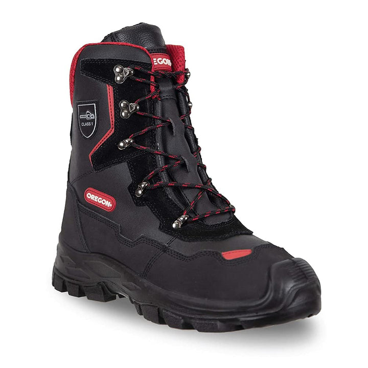 Kettensägen-Schnittschutzstiefel Leder Klasse 1 KWF Gr. 43