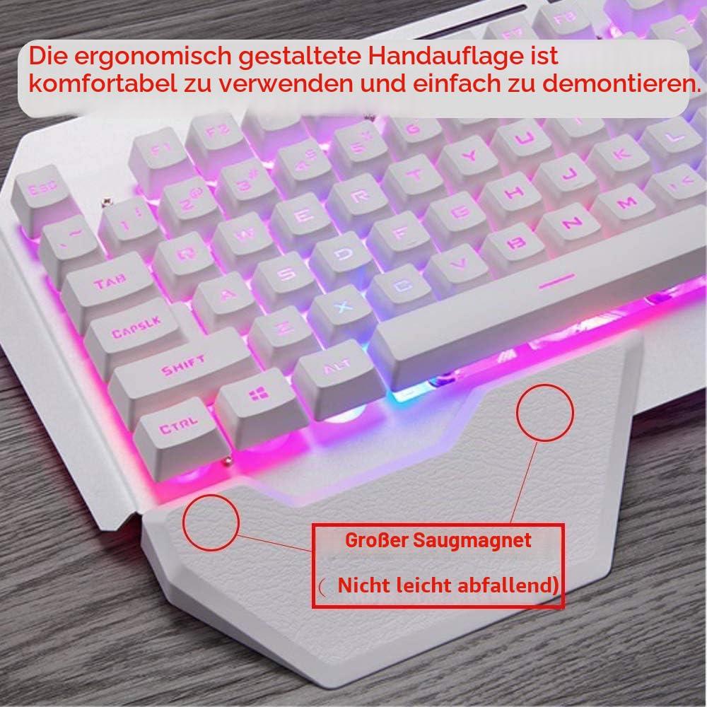 Gaming Tastatur und Maus kabellos RGB beleuchtet wiederaufladbar - Bild 6