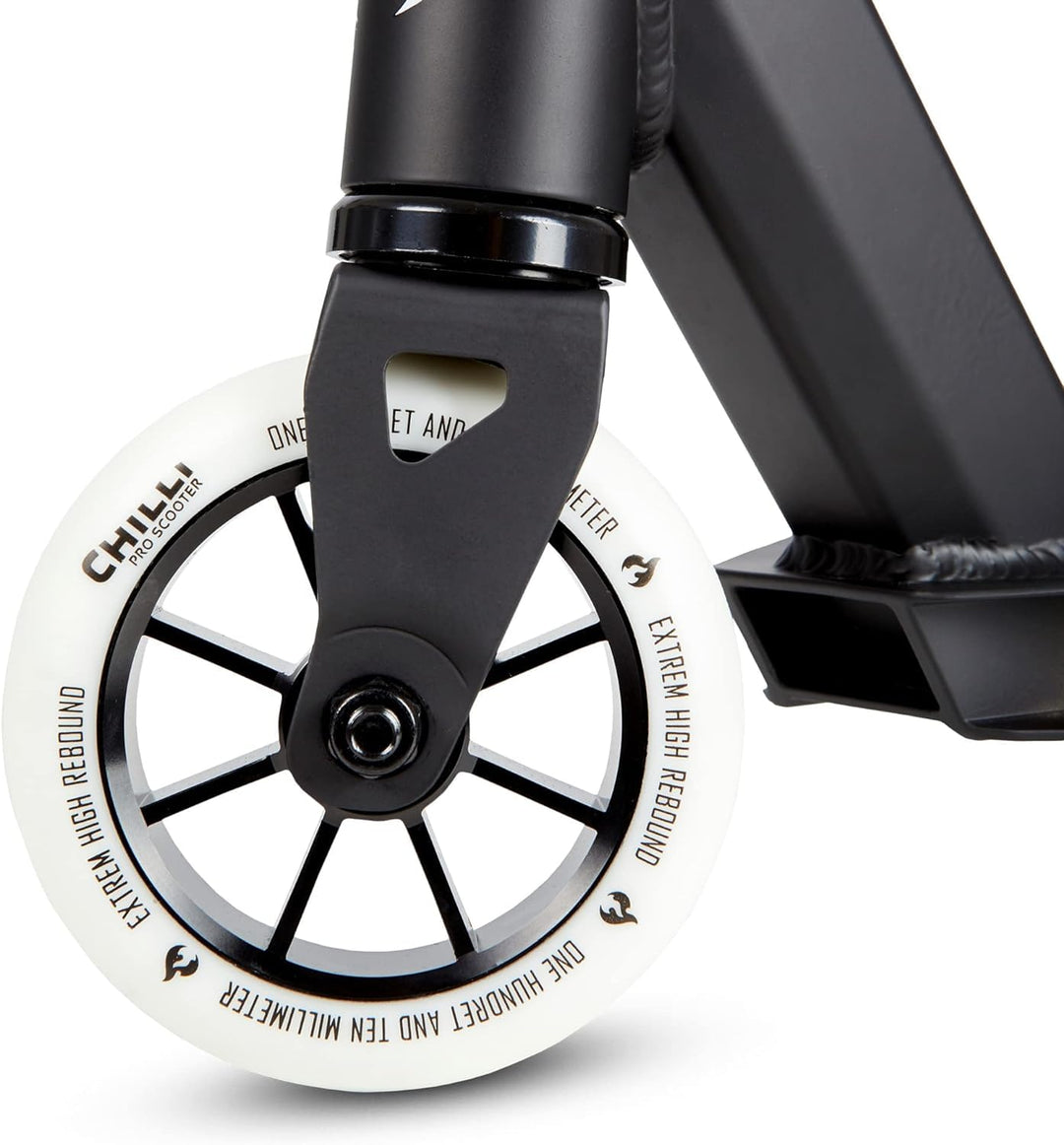 Stunt Scooter Einsteiger Aluminium 110mm Wheels Schwarz-Weiss - Bild 2