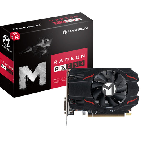 Grafikkarte AMD Radeon RX 550 4GB GDDR5 ITX für PC Gaming