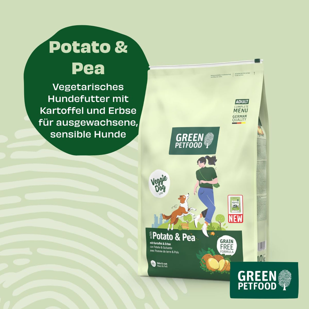 Vegetarisches Trockenfutter Hund Kartoffel &amp; Erbse getreidefrei 10 kg - Bild 4