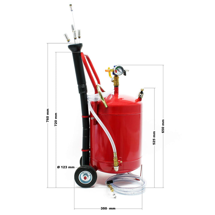 Pneumatisches Ölabsauggerät 22,7 L Tank für PKW-Ölwechsel - Bild 2