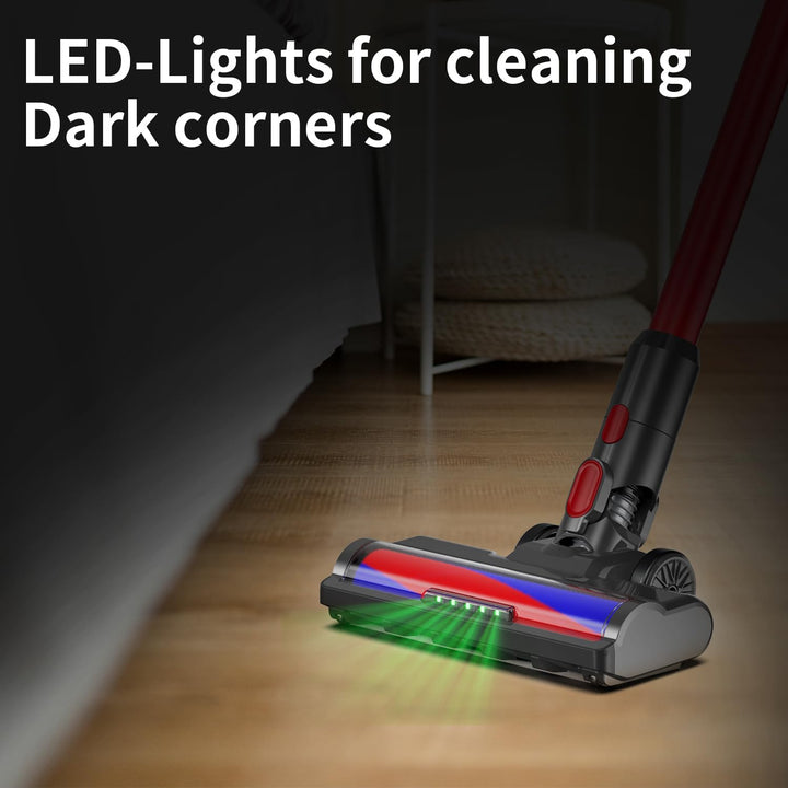 Softwalzen-Bodendüse für Dyson V7 V8 V10 V11 V15 mit Frontlicht - Bild 2