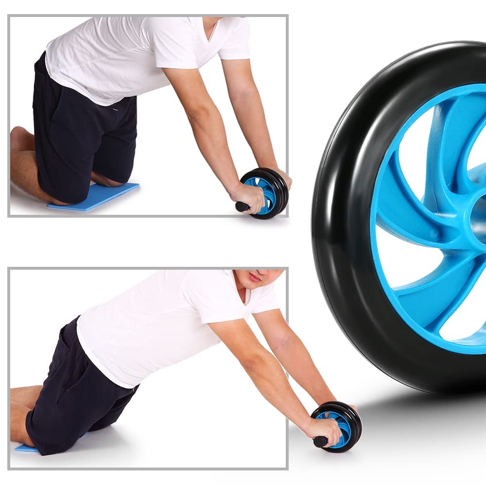 Fitnessset 5-in-1 Bauchtrainer Ab Wheel mit Springseil und Kniematte - Bild 5