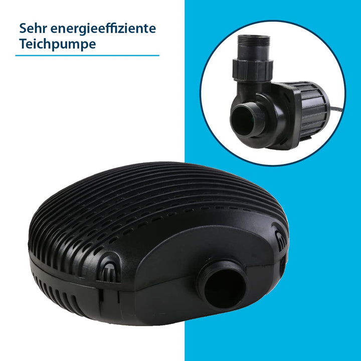 Teichpumpe 68W 10000 l/h Keramikwelle fuer Filter und Wasserfall - Bild 5
