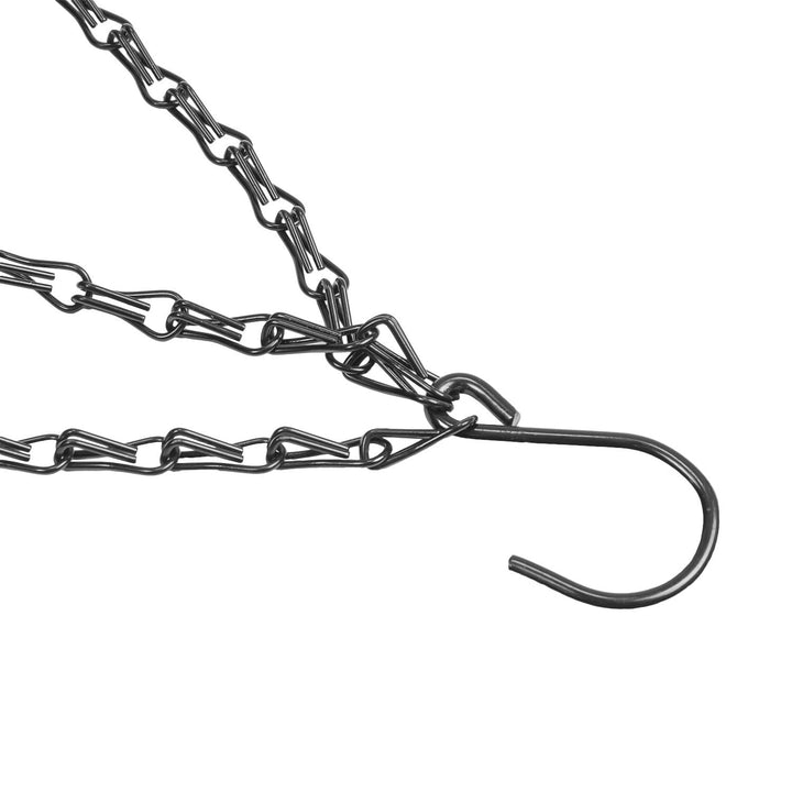 Pflanzampel Kunststoff Rattan-Optik mit Kette und Haken anthrazit - Bild 8