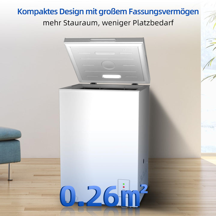 Gefriertruhe 99 L Freistehend mit LED und Schnellgefrierfunction - Bild 5