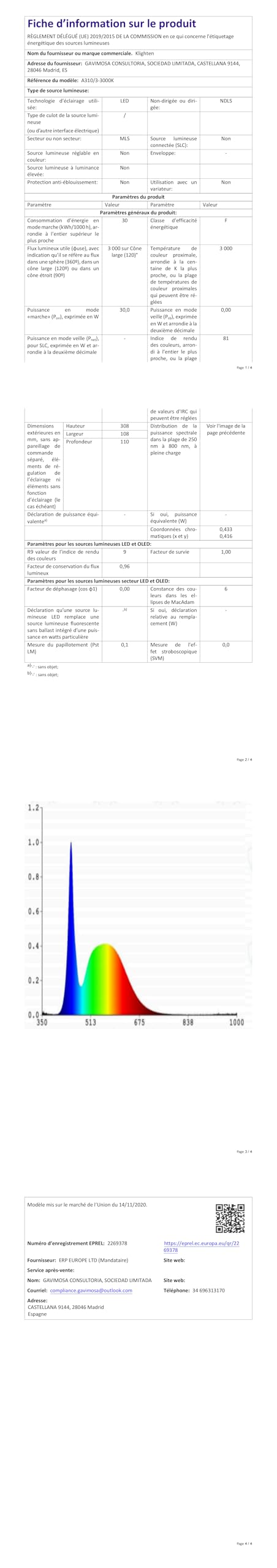 Aussenwandleuchte LED 30W Aluminium IP65 Warmweiss Anthrazit